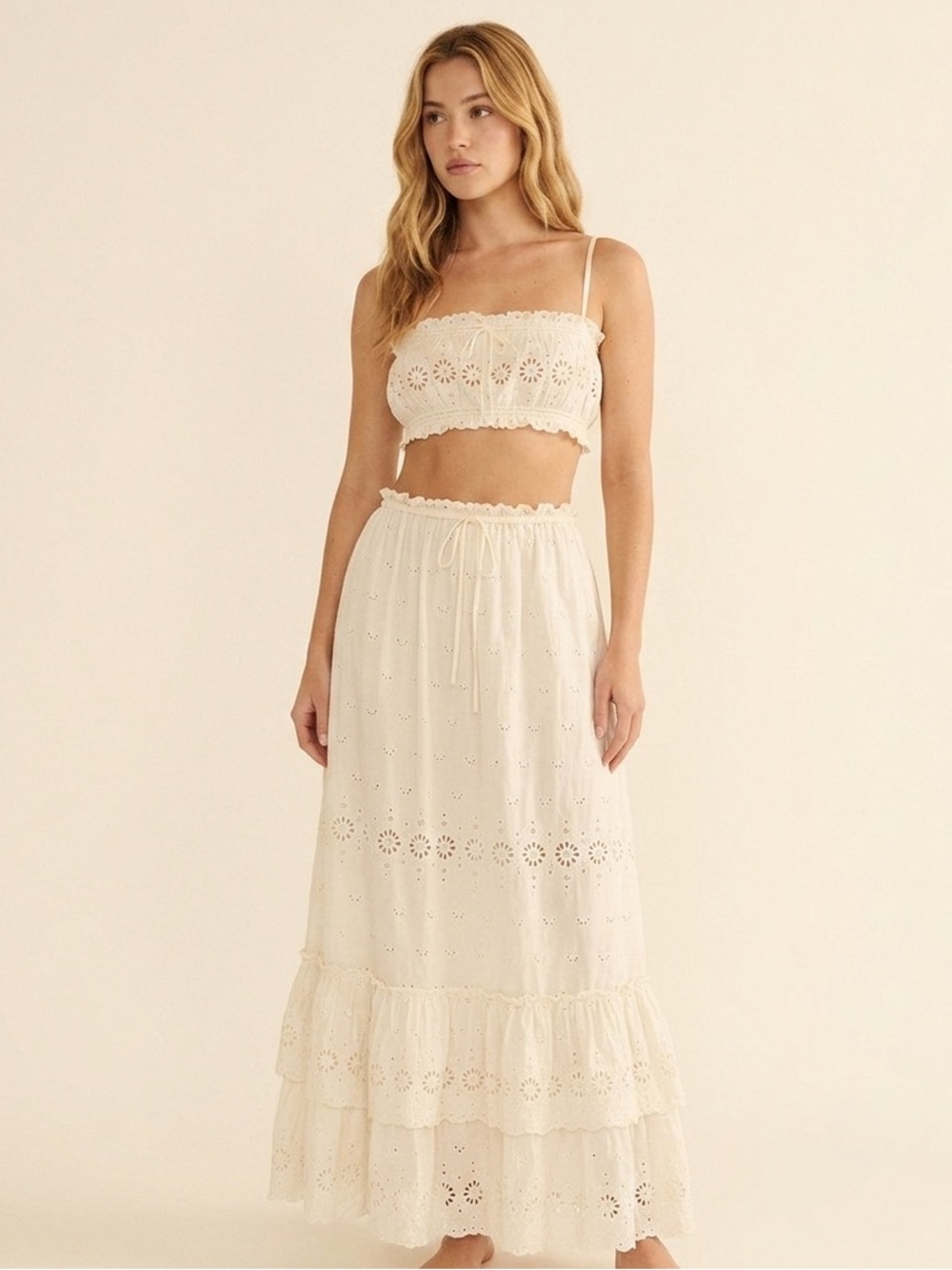 Doen Tia Eyelet Lace Bralette Top - Picture 3 of 5
